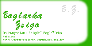 boglarka zsigo business card